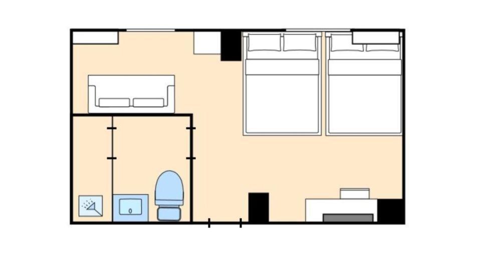 פוקואוקה Hotel Ninestates Hakata מראה חיצוני תמונה