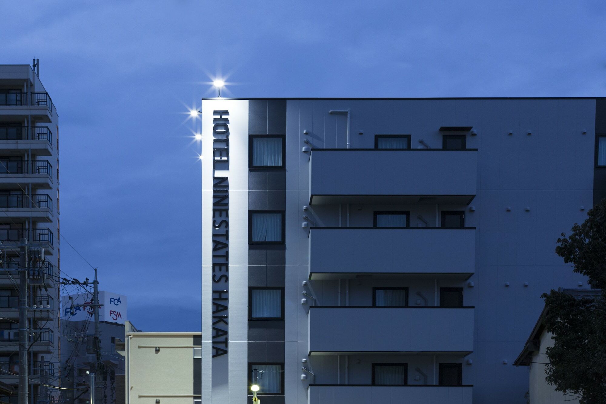 פוקואוקה Hotel Ninestates Hakata מראה חיצוני תמונה